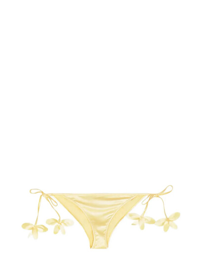 ROTATE Birger Christensen Mid Waist Bikini Briefs Yellow M