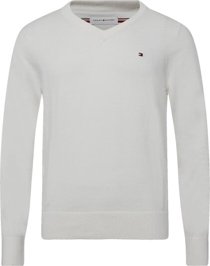 Tommy Hilfiger Pima Org Ctn Cashmere V Neck IVORY PETAL XL Tommy Hilfiger Pima Org Ctn Cashmere V Neck IVORY PETAL XL