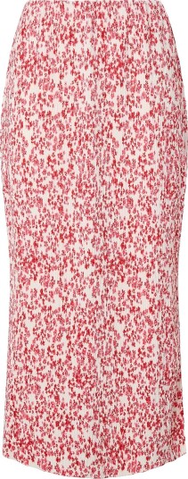 pieces Maxi skjørt pcFlora HW Ankle Skirt Jrs Msa BC Hvit