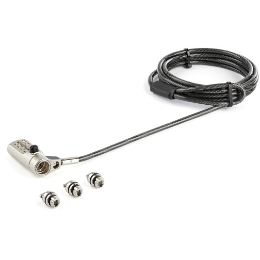 STARTECH 2 M  6.6 FT.  LAPTOP CABLE LOCK 4-DIGIT K-SLOT NANO WEDGE ACCS