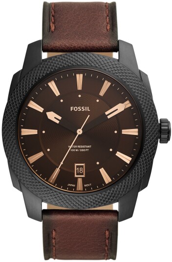 Fossil Herreklokke FS5972 Machine Brun/Lær Ø49 mm
