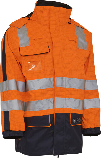 Elka Securetech Multinorm Lysbue Arc Jakke Fl.orange/marine 4XL