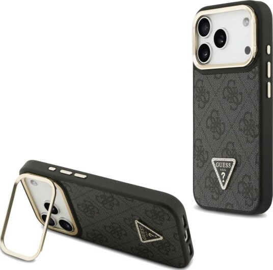 Guess iPhone 17 Pro Magsafe Etui med Triangel Logo - Svart