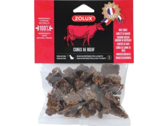 Zolux Zolux Kostki Wołowe Duże 150 G Zolux Zolux Kostki Wołowe Duże 150 G