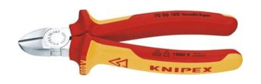 Knipex 160mm VDE Avbitertang med forkrommet overflate Knipex 160mm VDE Avbitertang med forkrommet overflate