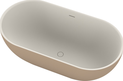 Ideavit Badekar SolidEra Matt Beige/Hvit 150x76cm