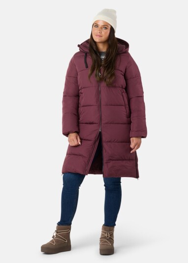Seaside Hampton Puffy Parka W Dusty Maroon 38 Vinterjakker