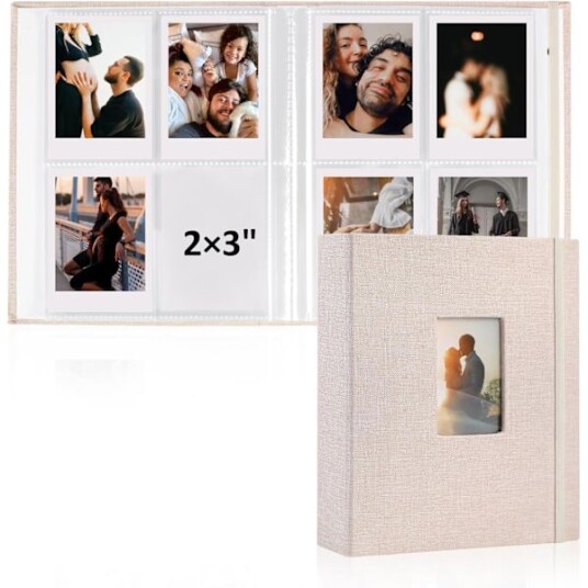 Polaroid fotoalbum rommer 104 lommer linstoff