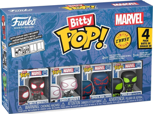 Funko Pop Marvel Figur: Miles Morales 4 Pakning Mix