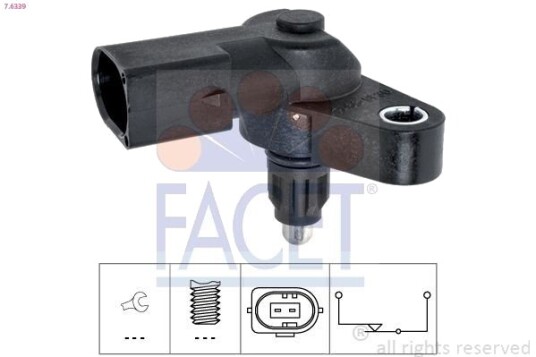 FACET 7.6339 Bryter, ryggelys FACET 7.6339 Bryter, ryggelys