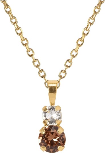 Caroline Svedbom Leah Necklace Gold - REC TOPAZ COMBO - One Size