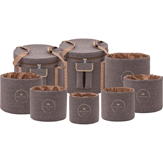 Meinl CSBPSSET3 Crystal Singing Bowl Travel Bag Set Brown Meinl CSBPSSET3 Crystal Singing Bowl Travel Bag Set Brown