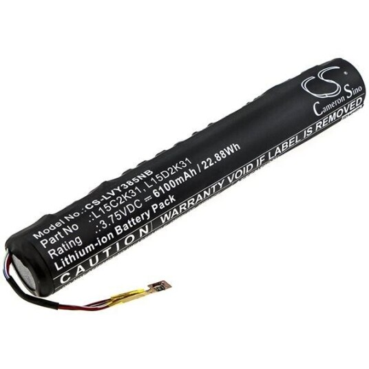 Lenovo Yoga Tablet 3 batteri (6100 mAh 3.75 V, Sort)