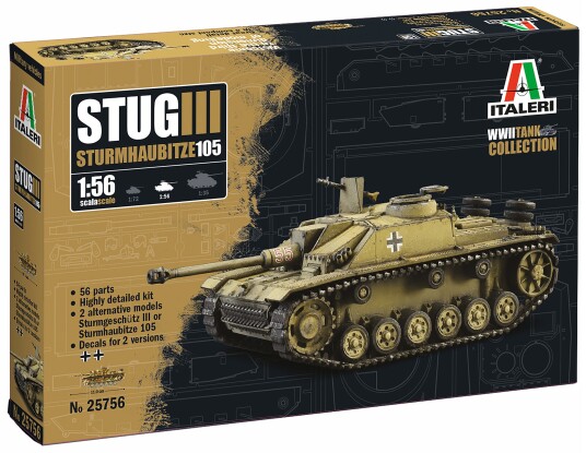 Italeri Sonderkraftfahrzeug 142 StuG III Modelltank 1:56