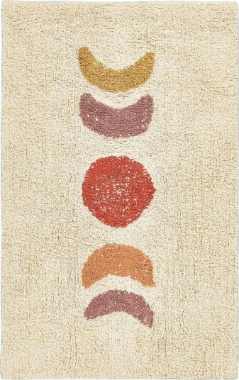 Baderomsmatte Esme - Beige, oransje, gul, rød