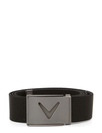 Callaway Mens V-Logo Web Belt - Black - ONE SIZE Callaway Mens V-Logo Web Belt - Black - ONE SIZE