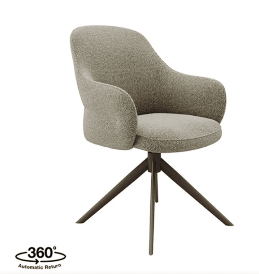 Trend Collection Bern Spisestol – Mushroom Bouclé / Brun