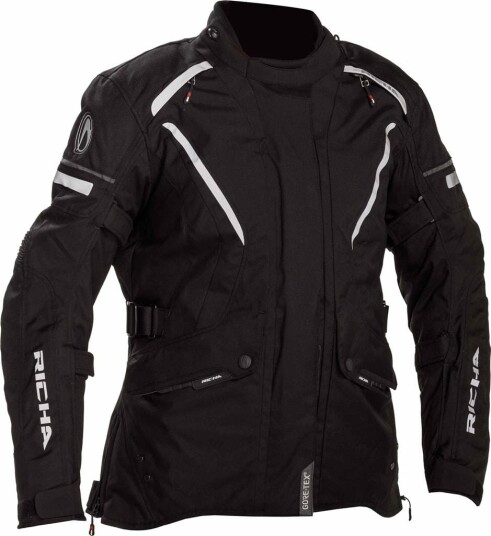 Richa Cyclone Dame MC-Jakke Svart 6XL