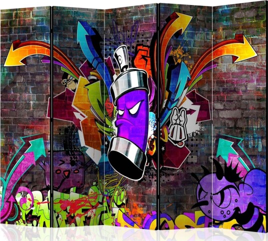 Room Divider - Graffiti II 225x172 - Artgeist sp. z o. o.