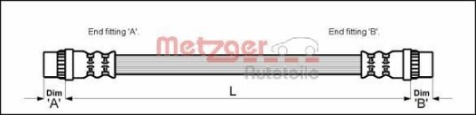 Bremseslange METZGER 4118446