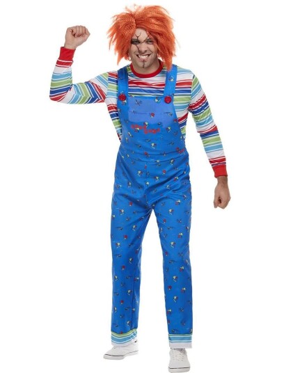 Lisensiert Chucky Kostyme til Mann X Large