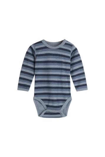 Hust And Claire Hust & Claire Baloo Stripe ull/bambus body blue wind 50