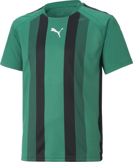 PUMA teamLIGA Striped Jersey Grønn/PUMA Svart Barn størrelse 128 cm