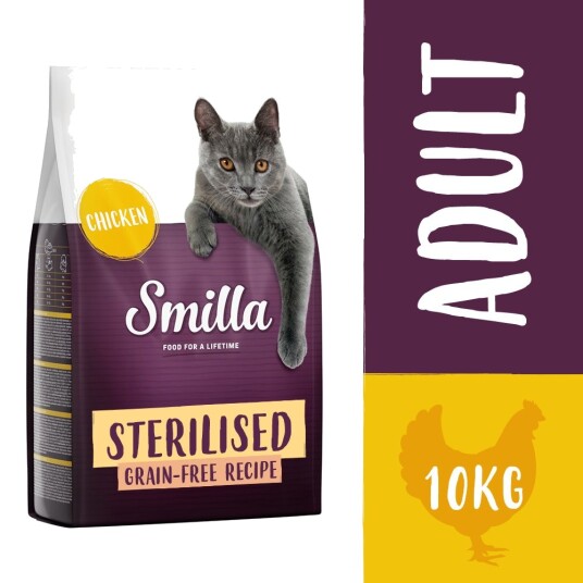 Smilla Tørrfôr Adult Sterilised Kornfri Kylling 2 X 10 kg