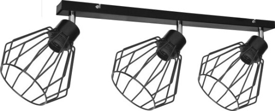 Hengelampe Orno Pino Vegg Og Taklampe. Effekt Maks. 3X60w E27 Sort Stripe