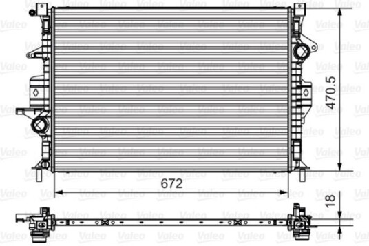 Radiator VALEO 735550 Radiator VALEO 735550