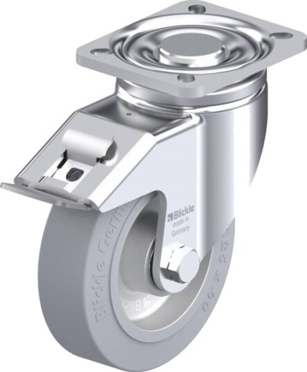 Blickle 620013 Lh-Alev 125K-1-Fi-Sg Styrehjul Med Brems, Hjuldiameter 125 Mm