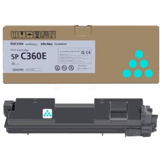 Ricoh 408189 Ricoh SPC360E Tonerkassett Cyan Ricoh 408189 Ricoh SPC360E Tonerkassett Cyan