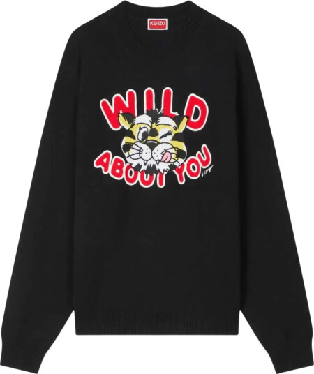 Kenzo Herre Strikkevarer Svart M, Kenzo Herre Strikkevarer Svart M,