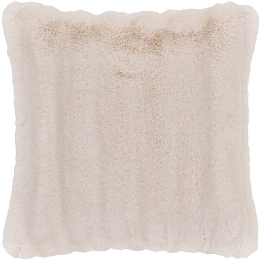 Galena pute imitert pels 45x45 cm hvit.