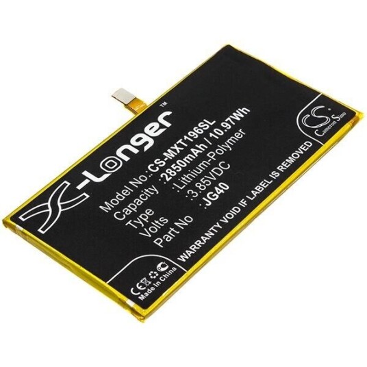 Motorola Moto G7 Plus batteri (2850 mAh 3.85 V, Sort) Motorola Moto G7 Plus batteri (2850 mAh 3.85 V, Sort)