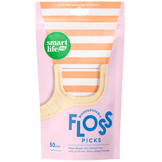 Sustainable Flossers SmartLifEco Flosser UNFLAVOURED 50 stk. Sustainable Flossers SmartLifEco Flosser UNFLAVOURED 50 stk.