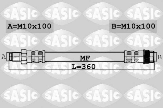 SASIC 6604039 Bremseslange SASIC 6604039 Bremseslange