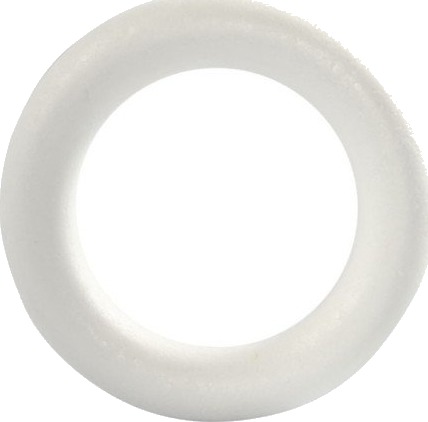 Diverse Ring str 17 cm tykkelse 30 mm hvit 1 stk