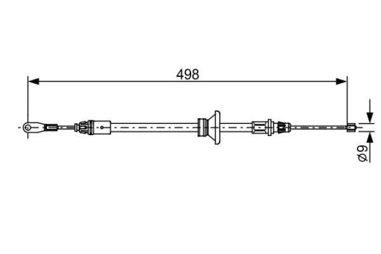 Bosch Tautrekk parkeringsbrems BOSCH 1 987 482 632