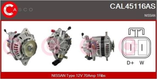 Dynamo CASCO CAL45116AS Dynamo CASCO CAL45116AS