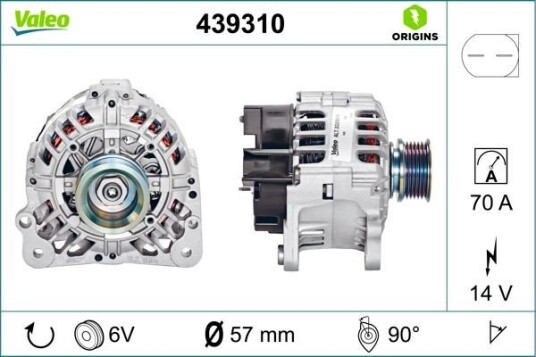 Dynamo VALEO 439310