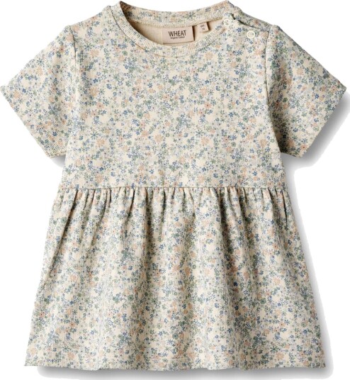 Wheat Jersey Kjole Anna Sandshell Mini Flowers (104 / 4 år)