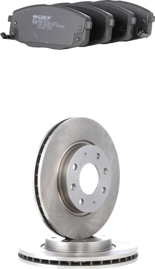 Bremseskiver og klosser RIDEX 3405B2908