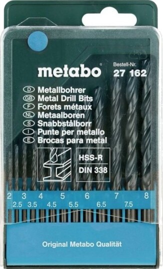 Metabo Metallspiralbor Sett 627162000 13 Deler (2–8 Mm)
