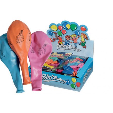 Bini Balloons Bini Balloons Ballonger Unicorn Ass farger Ø26cm 8 stk