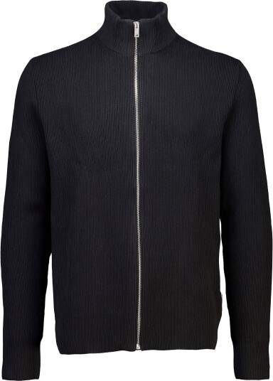 Lindbergh Knitted Zip Cardigan Black M