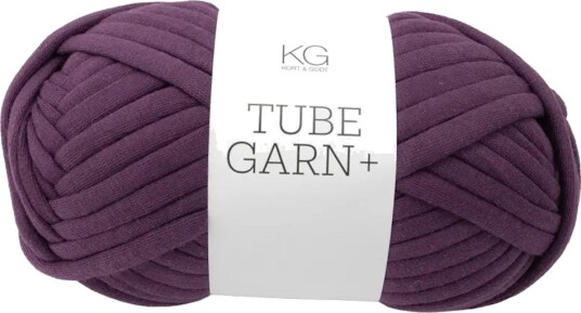 Kort og Godt Tubegarn+ 7mm Mørk-Lilla 4094, 120g