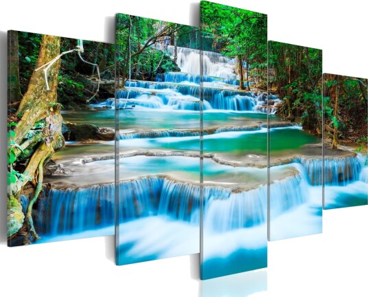 Bilde Blue Waterfall In Kanchanaburi Thailand 100x50 Artgeist sp. z o. o.