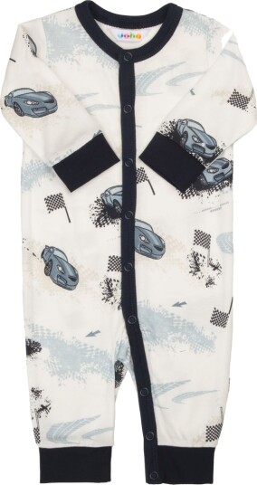 Joha Cars bambus heldress pysjamas til baby blå (80) 80 Joha Cars bambus heldress pysjamas til baby blå (80) 80