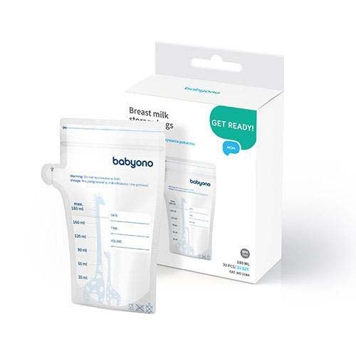 Babyono Oppbevaringspose for brystmelk 180 ml 30stk Babyono Oppbevaringspose for brystmelk 180 ml 30stk